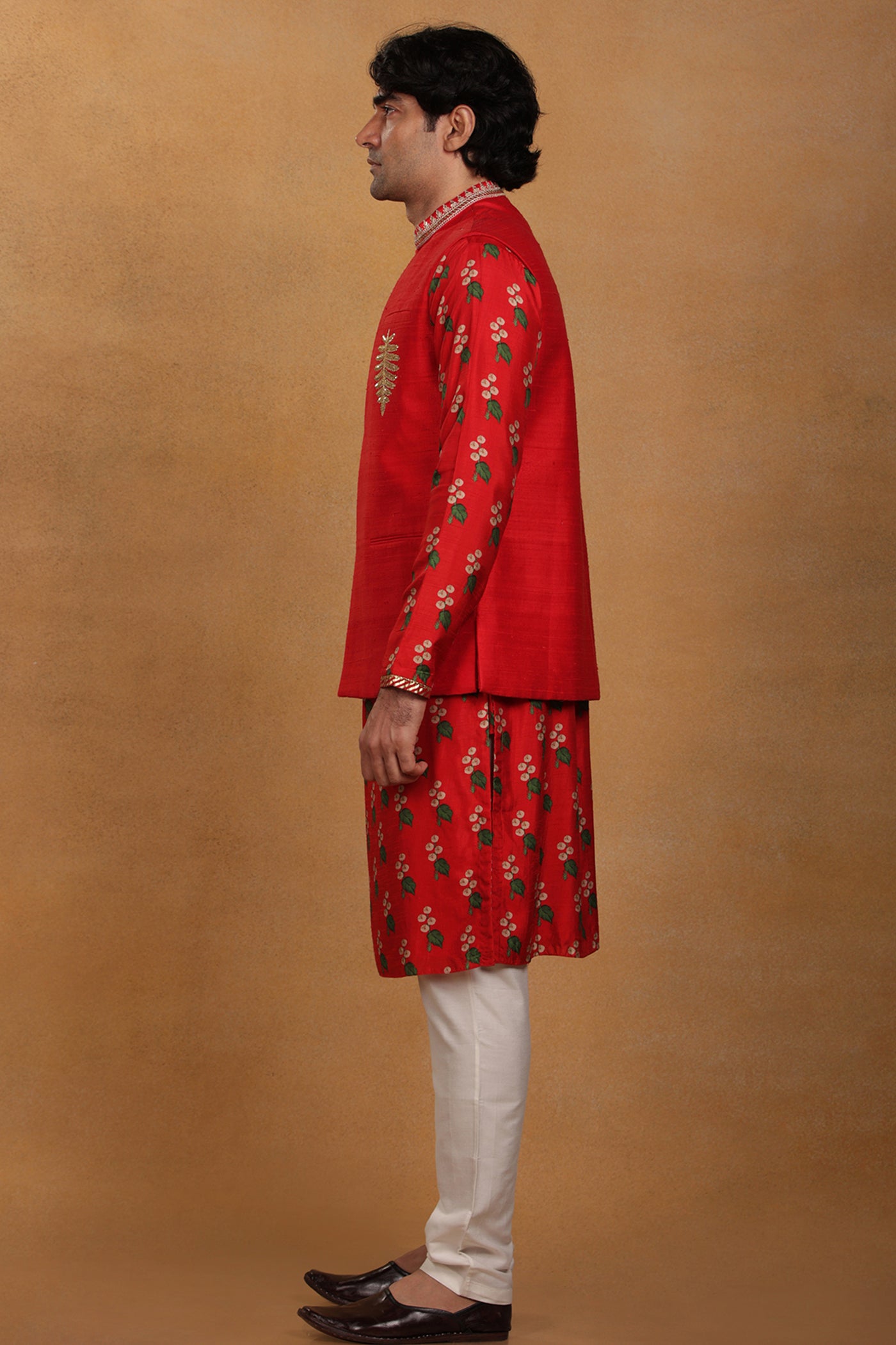 Masaba menswear Red Cotton Candy Kurta Set festive indian designer wear online shopping melange singapore