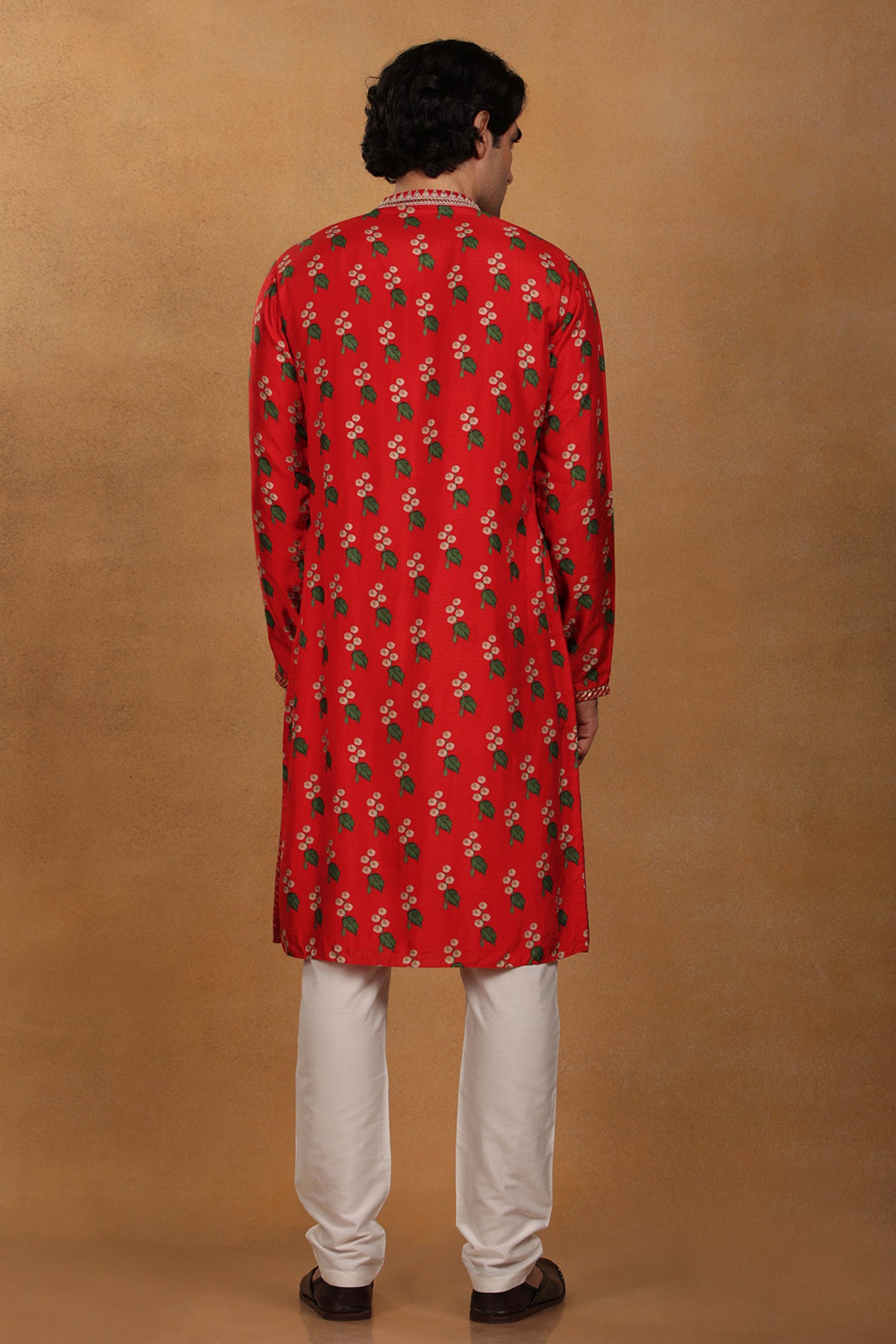 Masaba Red Cotton Candy Kurta festive menswear online shopping melange singapore indian designer wear