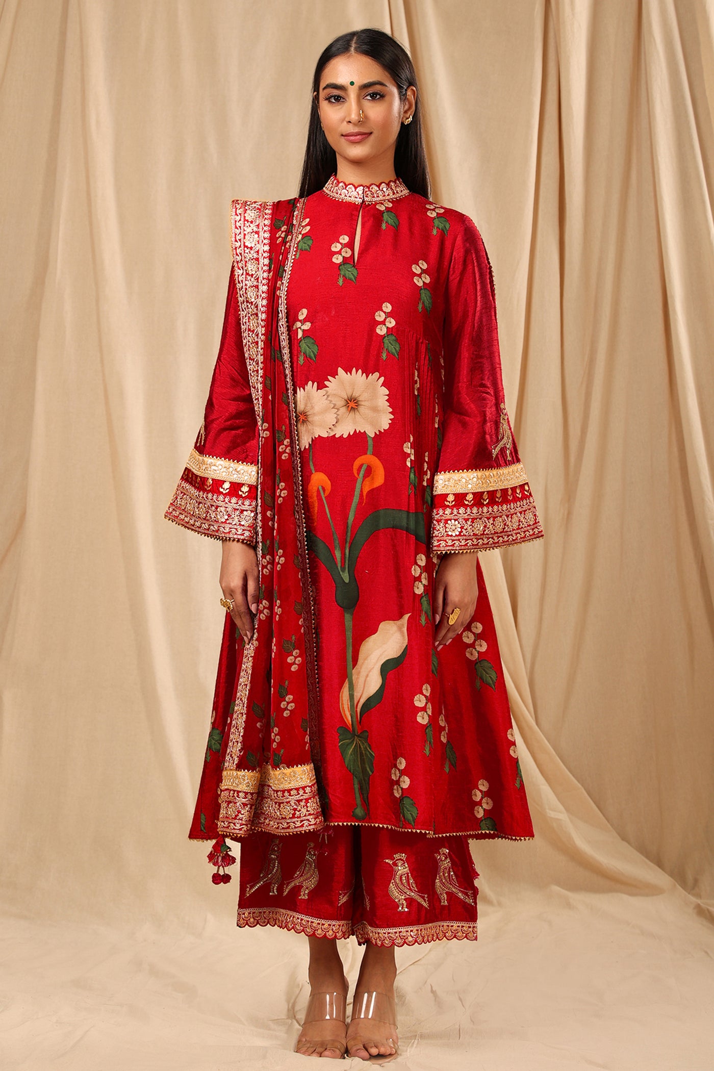 Masaba Spring Red Spring Blossom Culotte Set – Melange Singapore