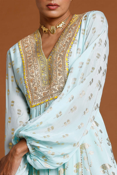 masaba Sea Blue Periwinkle Kurta Dress festive indian designer wear online shopping melange singapore