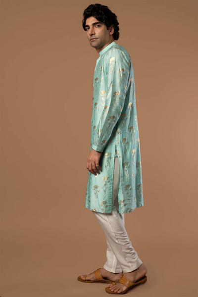 masaba menswear Sea Blue Periwinkle Kurta festive indian designer wear mens online shopping melange singapore