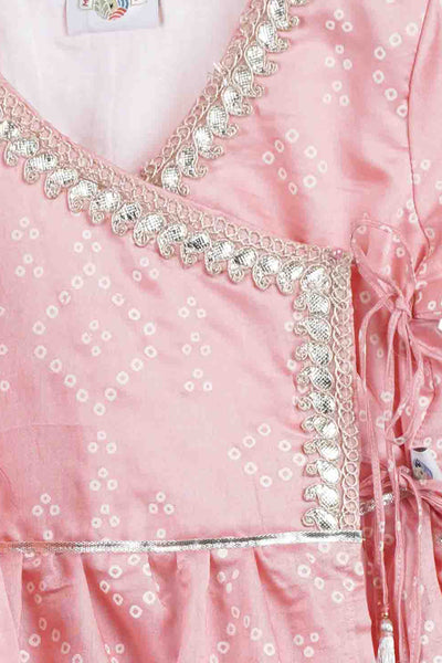 Mi ducle an'ya Blush Shaded Sharara blush festive kidswear girls online shopping melange singapore indian designer wear