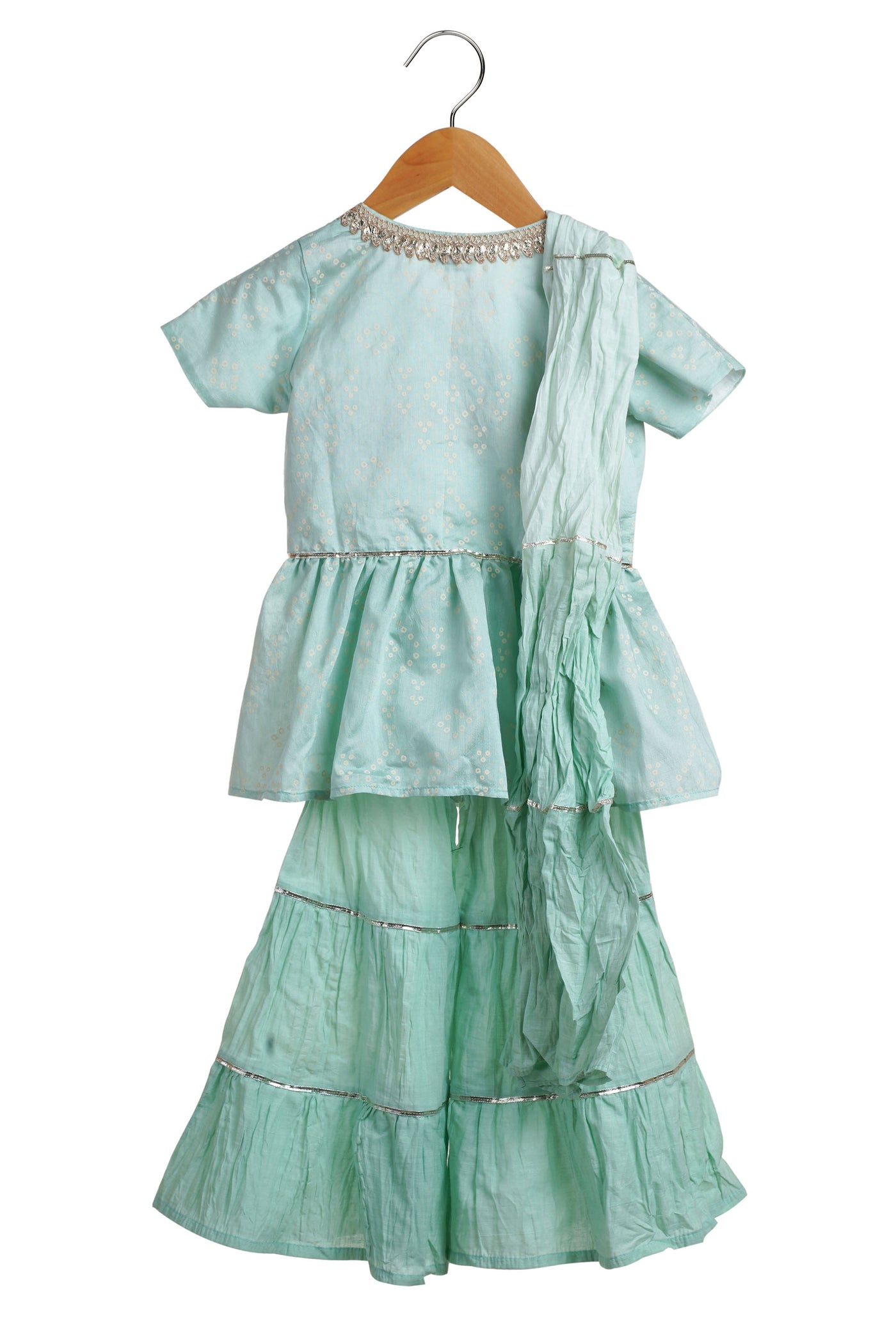 Mi ducle an'ya Fern Shaded Sharara Fern festive kidswear girls online shopping melange singapore indian designer wear