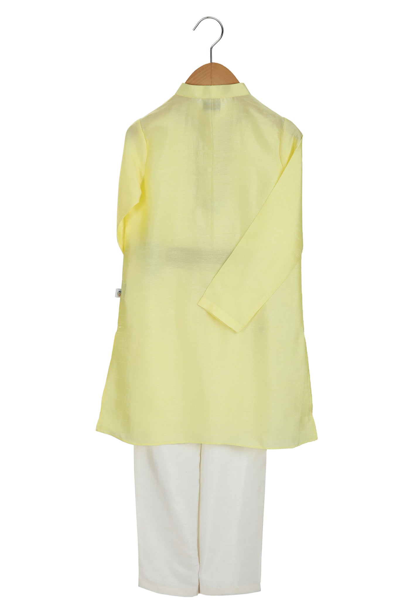 Mi ducle an'ya Lemon Mirror Work Kurta Set festive kidswear girls online shopping melange singapore indian designer wear