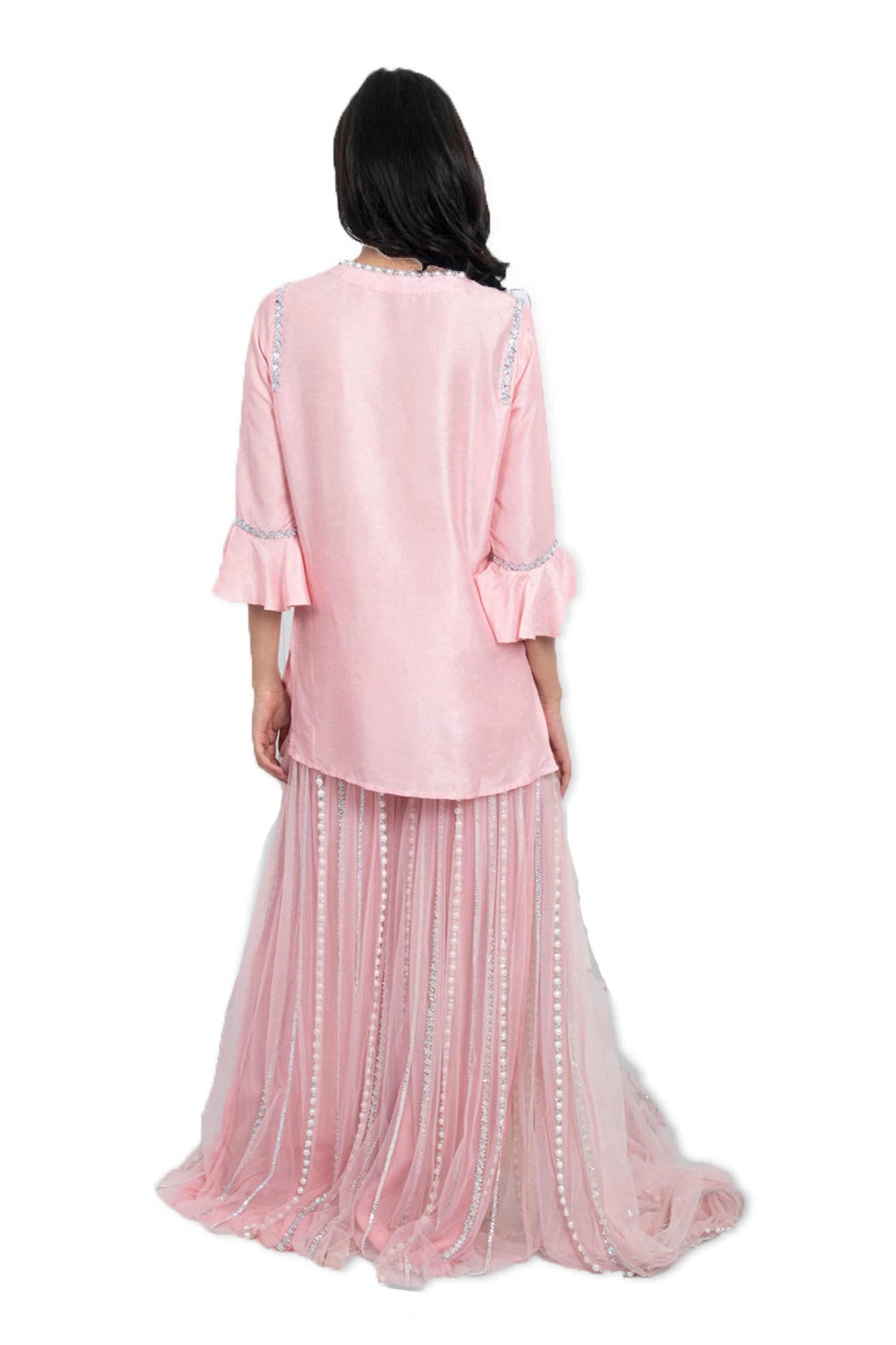 Monisha Jaising Agra Sharara set Pink online shopping melange singapore indian designer wear