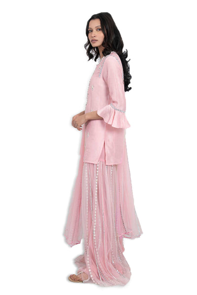 Monisha Jaising Agra Sharara set Pink online shopping melange singapore indian designer wear