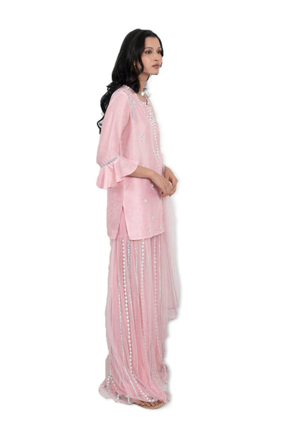 Monisha Jaising Agra Sharara set Pink online shopping melange singapore indian designer wear