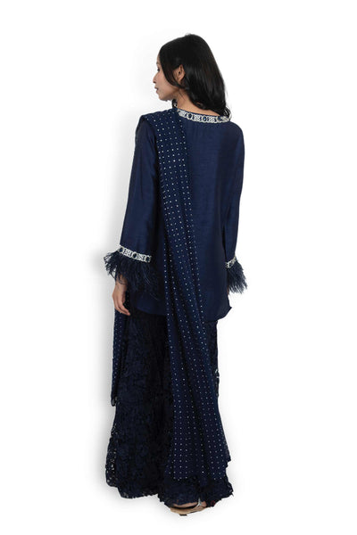 monisha jaising Chasme Shahi Sharara blue online shopping melange singapore indian designer wear