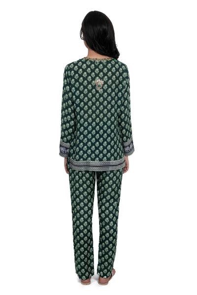 monisha jaising Khusro Bagh Twin Set green online shopping melange singapore indian designer wear