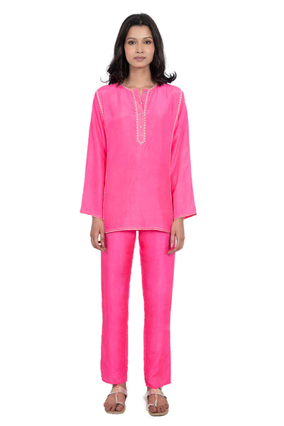 monisha jaising Raani Twin Set pink online shopping melange singapore indian designer wear