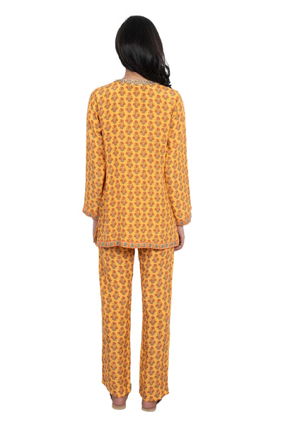 monisha jaising Saffron Twin Set online shopping melange singapore indian designer wear