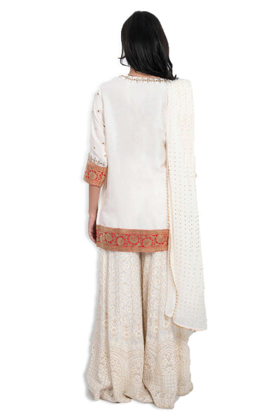 monisha jaising Taj Sharara white online shopping melange singapore indian designer wear