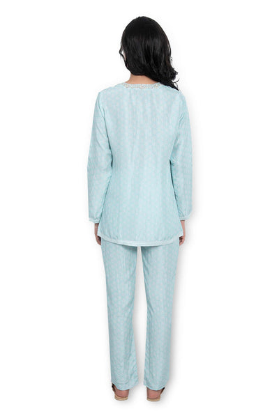 Monisha jaising Turquoise Buttie Set blue online shopping melange singapore indian designer wear