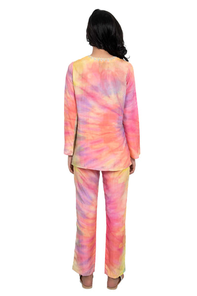 Monisha jaising Tye Dye Set multicolor online shopping melange singapore indian designer wear