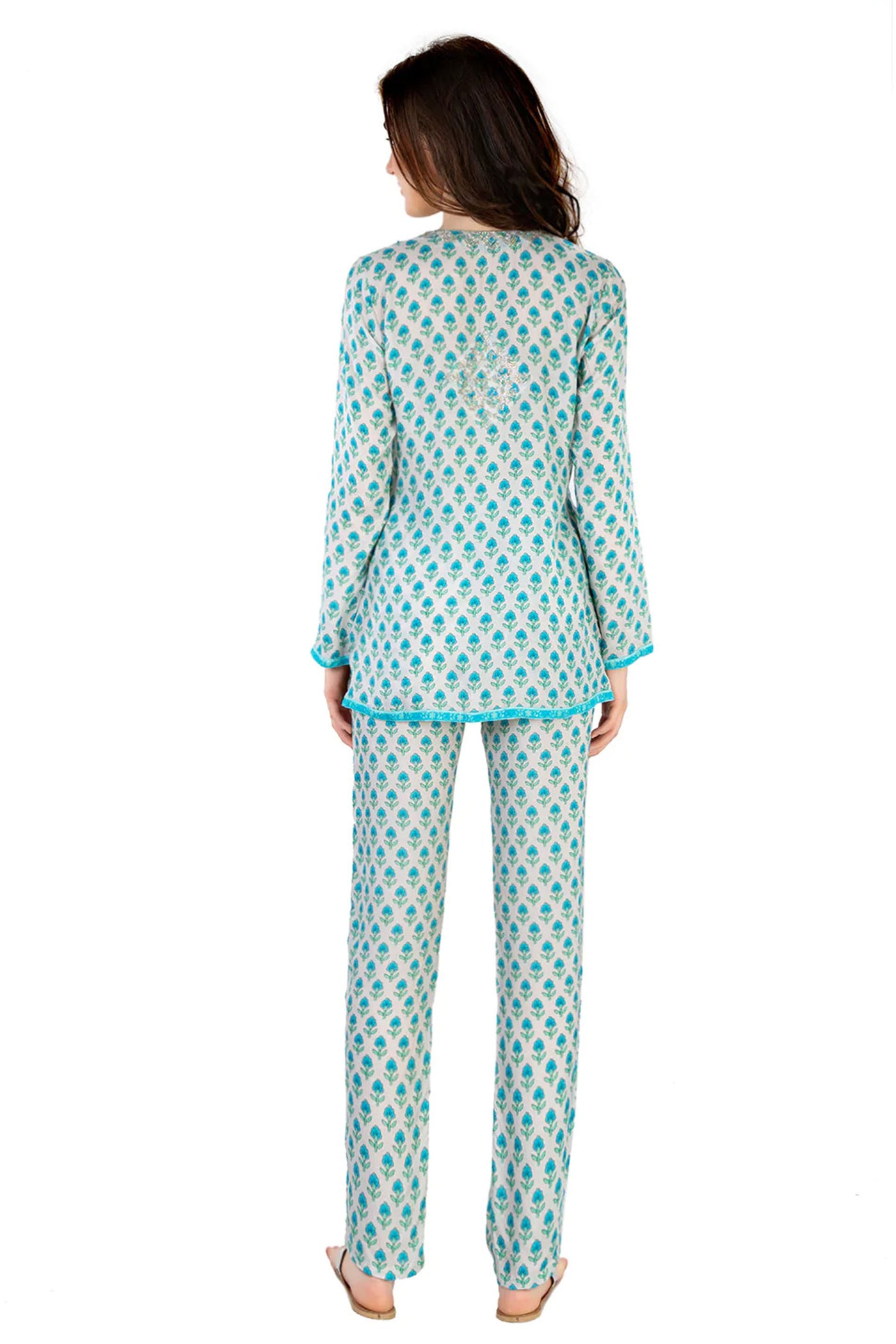 Monisha Jaising Firozi Set blue online shopping melange singapore indian designer wear