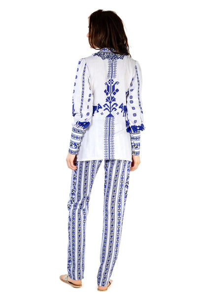 Monisha Jaising Folklore Set blue online shopping melange singapore indian designer wear