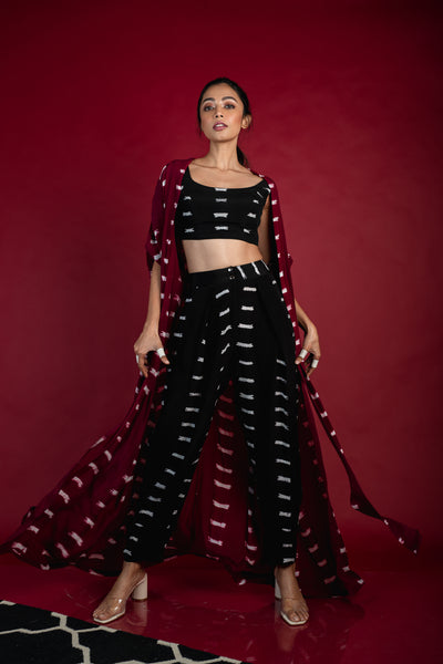Nupur Kanoi Big Jacket With Blouse and Salwar Pants Set Pink  Online Shopping Melange Singapore Indian Designer Wear