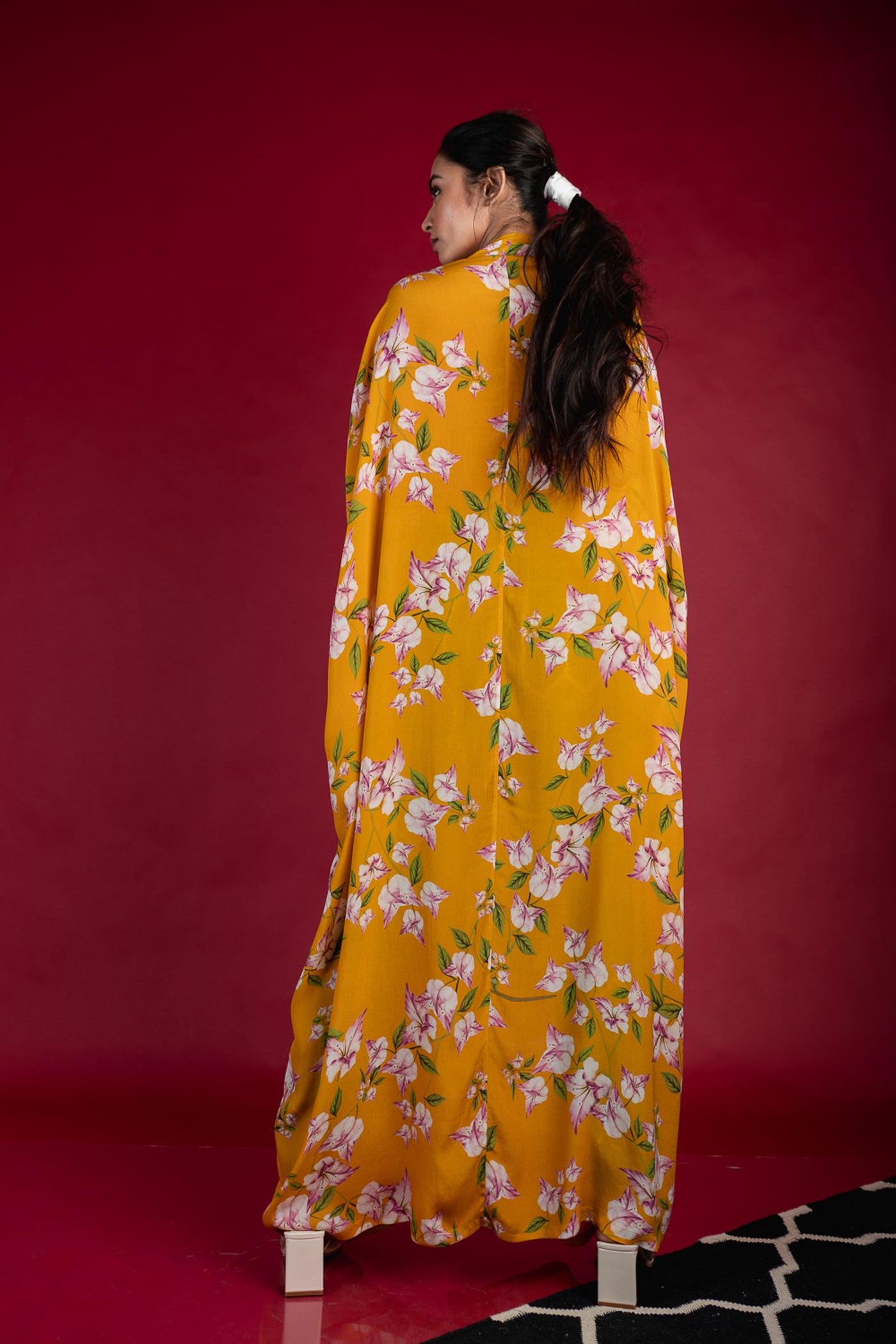 Nupur Kanoi Big Jacket With Track Pant Set Yellow and Pista Green Online Shopping Melange Singapore Indian Designer Wear