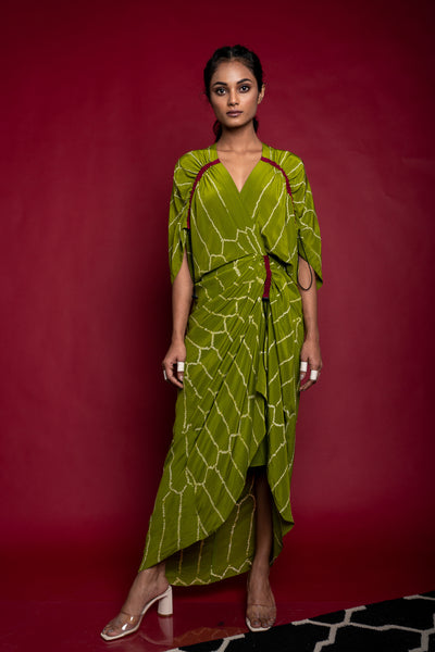 Nupur Kanoi Gather KK Dress Pista Green Online Shopping Melange Singapore Indian Designer Wear