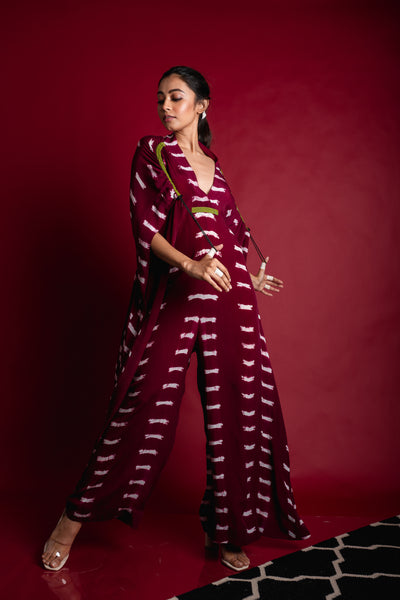 Nupur Kanoi Kaftan jumpsuit Pink  Online Shopping Melange Singapore Indian Designer Wear