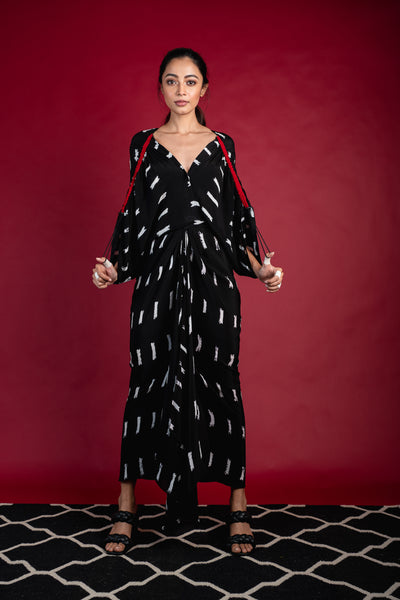 Nupur Kanoi Kaftan KK dress Black  Online Shopping Melange Singapore Indian Designer Wear