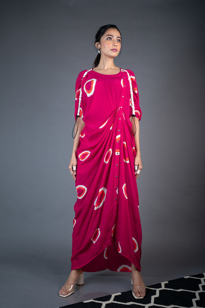 Nupur Kanoi New H/H Dress Rani, Orange and Off-white Online Shopping Melange Singapore Indian Designer Wear