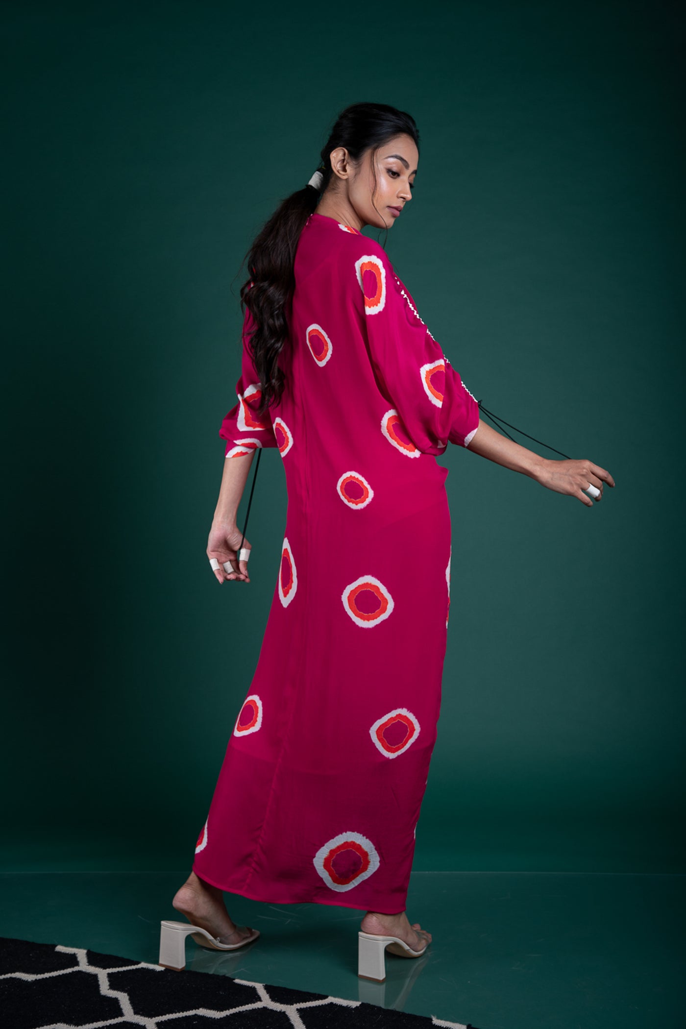Nupur Kanoi New Rekha Dress Rani ,Orange and Off-white Online Shopping Melange Singapore Indian Designer Wear