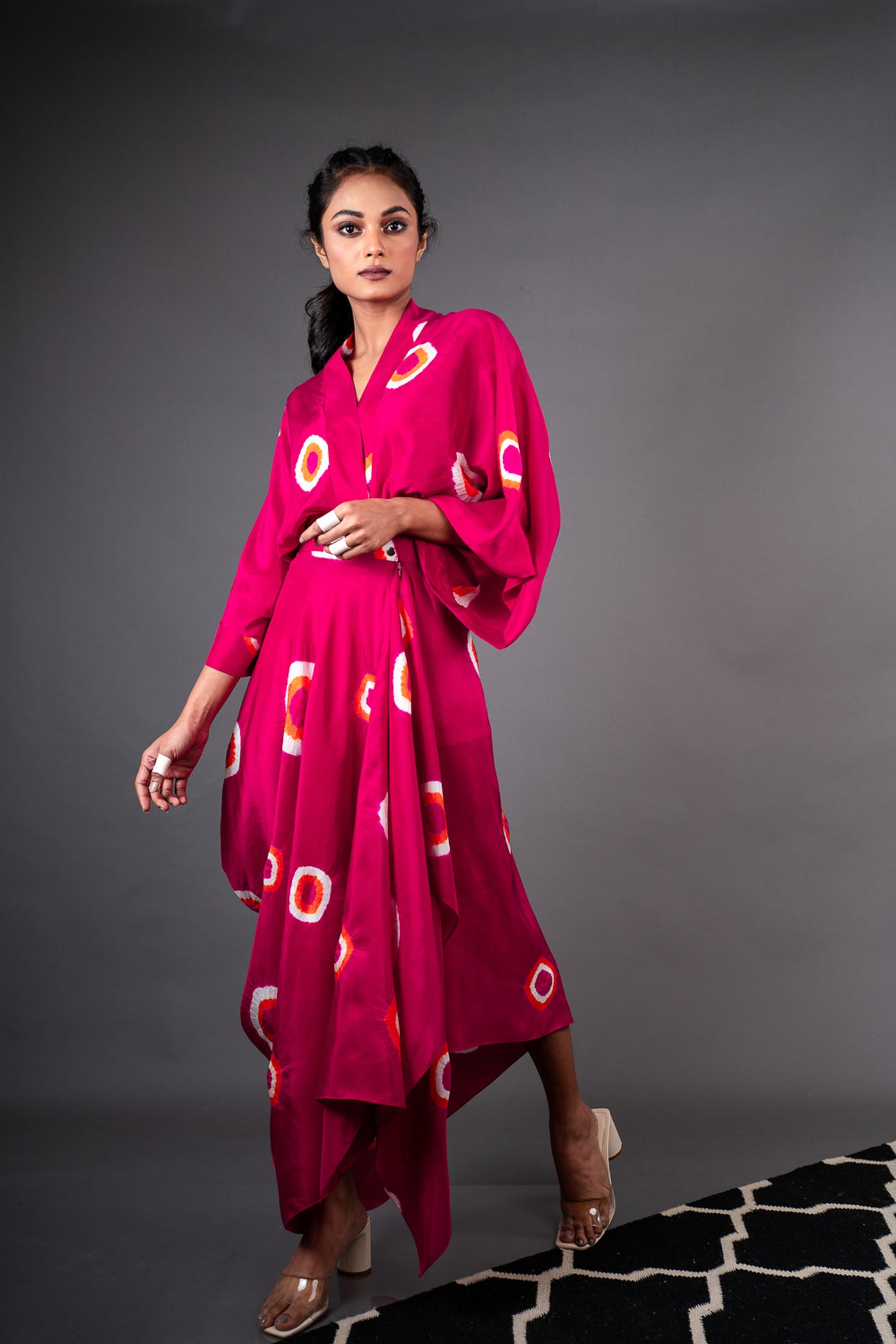 Nupur Kanoi SS2 Dress Rani, Orange and Off-white Online Shopping Melange Singapore Indian Designer Wear
