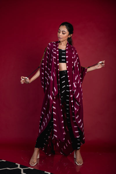 Nupur Kanoi Tail-Coat With Blouse and Salwar Pants Set Pink  Online Shopping Melange Singapore Indian Designer Wear