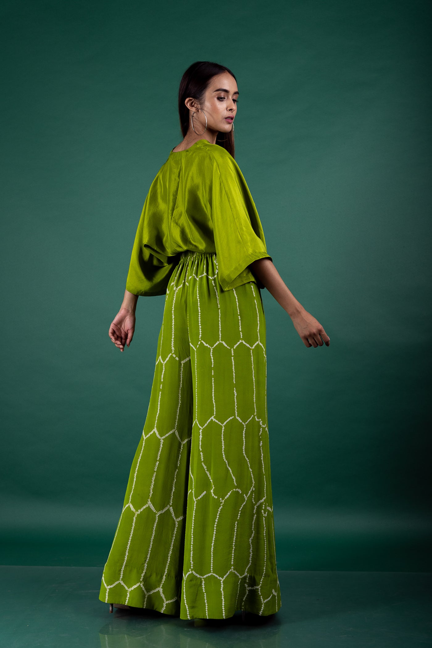 Nupur Kanoi Top With Pants Set Pista  Online Shopping Melange Singapore Indian Designer Wear
