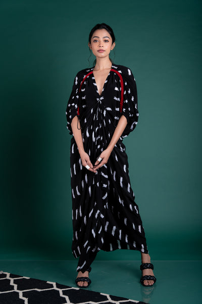 Nupur Kanoi Zipper KK Dress Black Online Shopping Melange Singapore Indian Designer Wear
