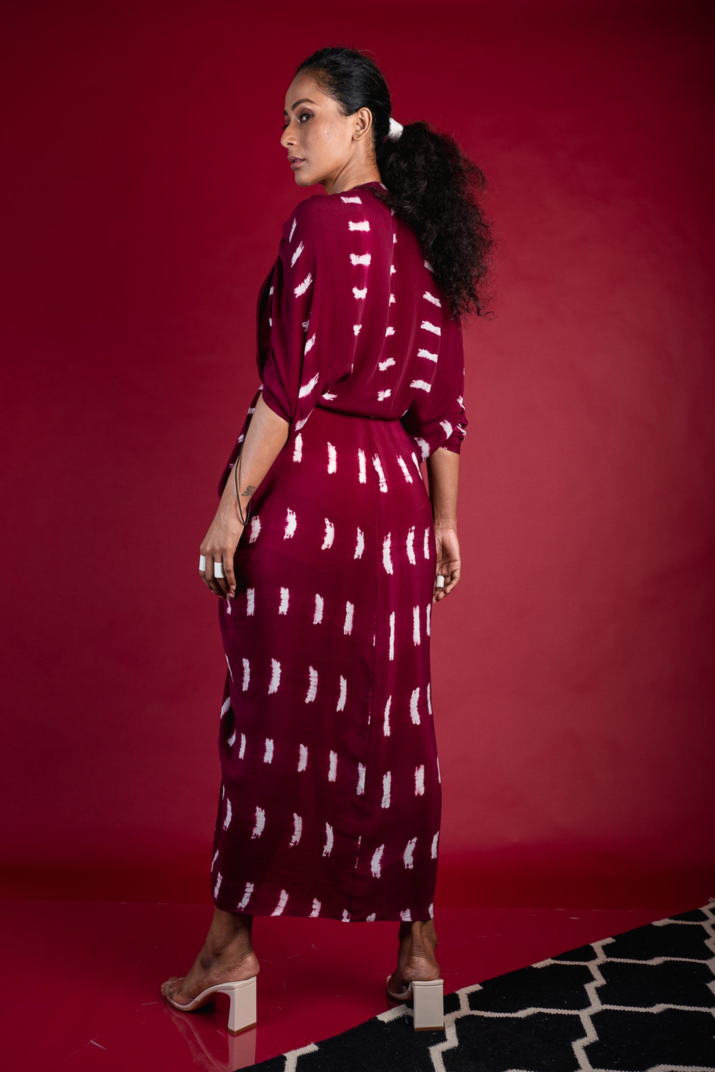 Nupur Kanoi Zipper KK Dress Pink  Online Shopping Melange Singapore Indian Designer Wear