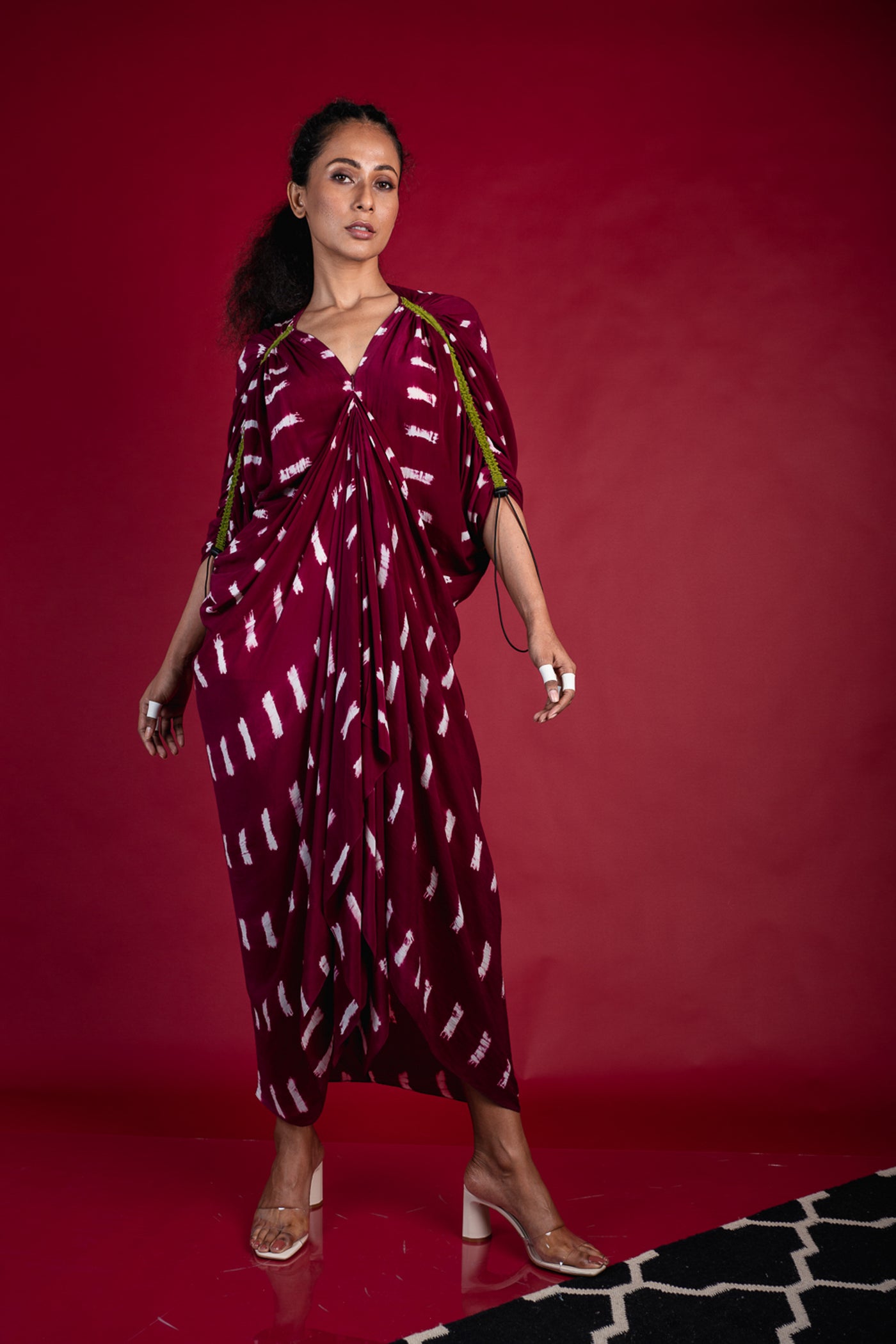 Nupur Kanoi Zipper KK Dress Pink  Online Shopping Melange Singapore Indian Designer Wear