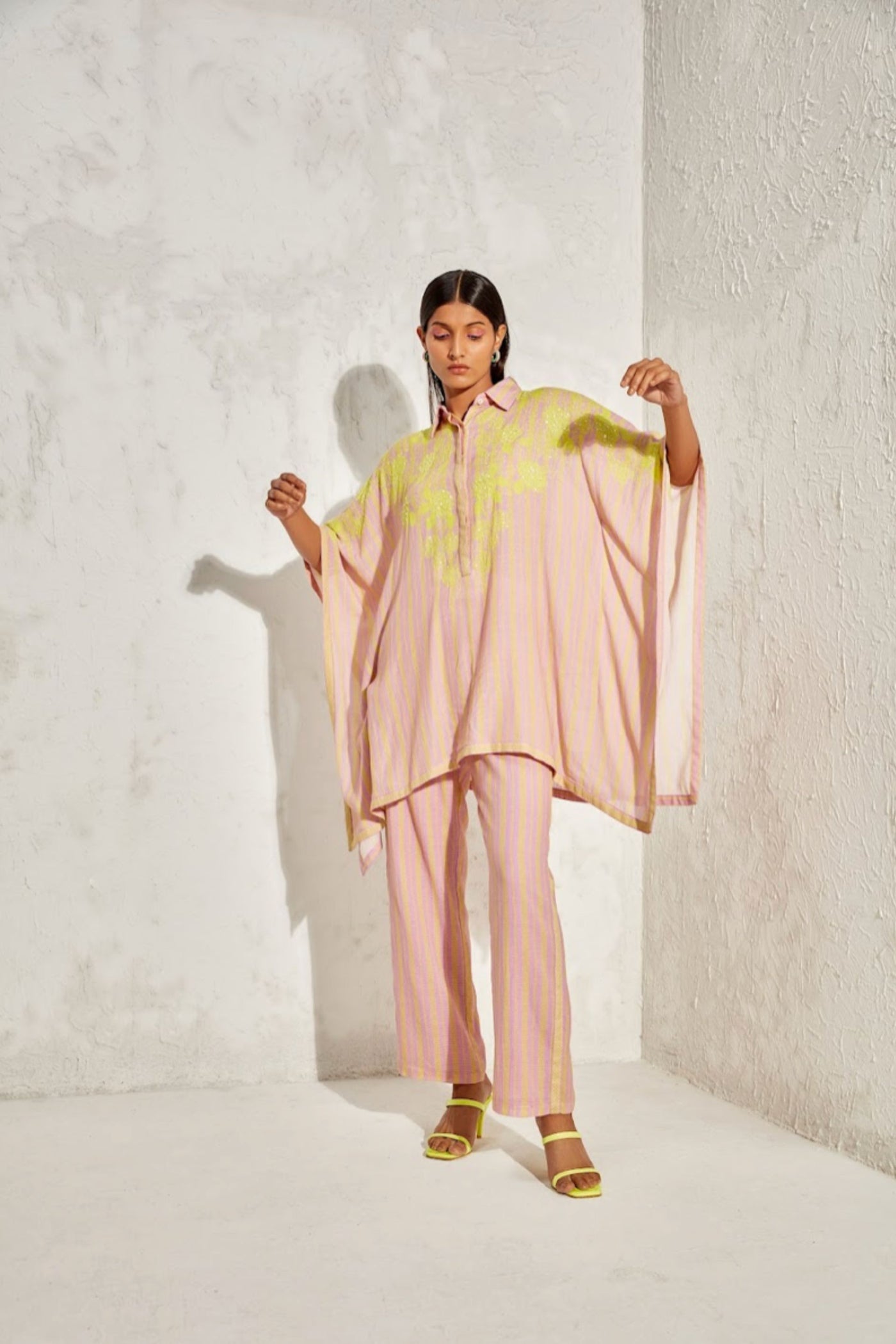 Namrata Joshipura Acadia Collar Kaftan Set Indian designer online shopping melange singapore