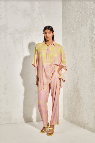 Namrata Joshipura Acadia Collar Kaftan Set Indian designer online shopping melange singapore