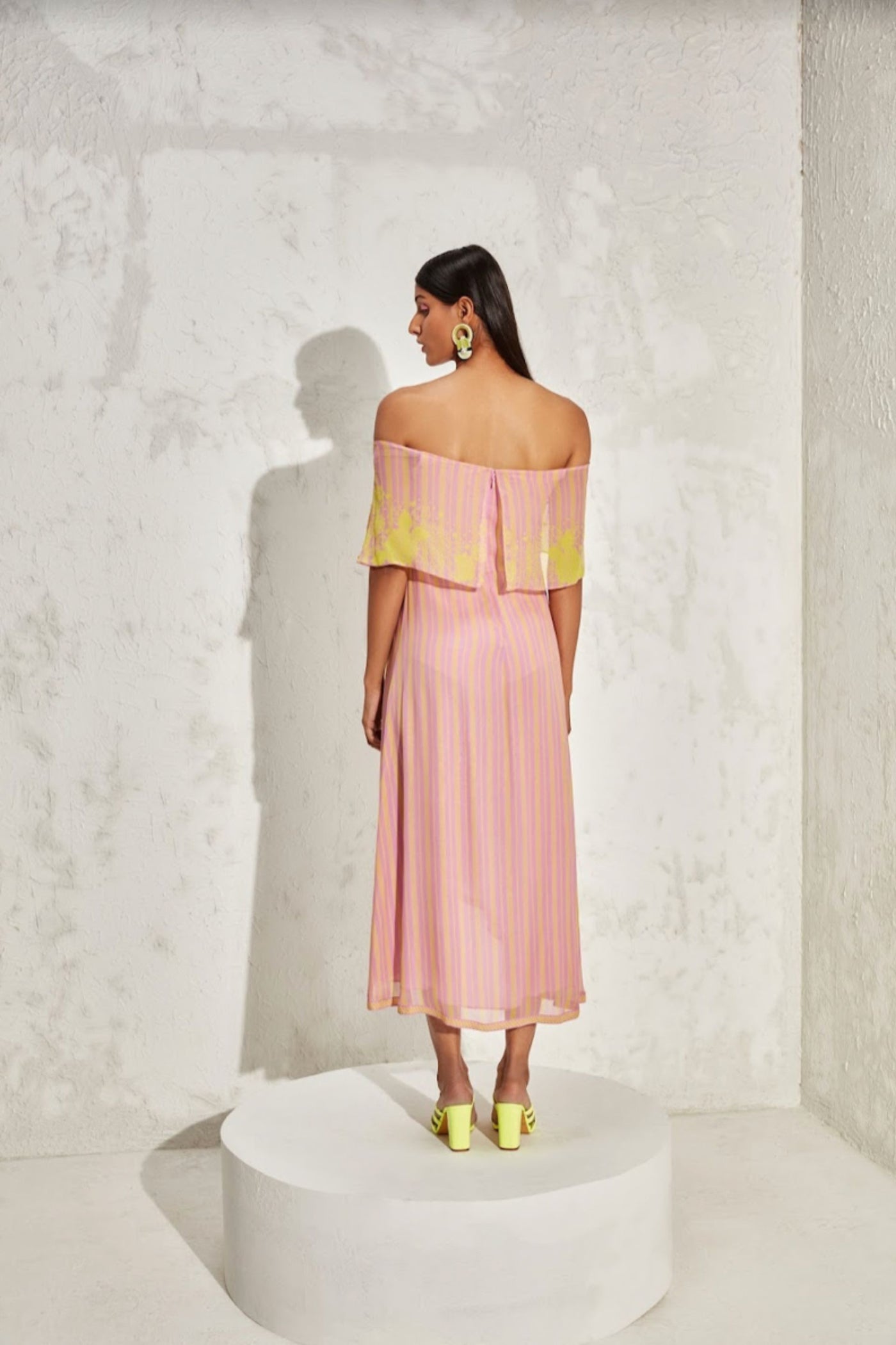 Namrata Joshipura Acadia Off Shoulder Dress indian designer online shopping melange singapore