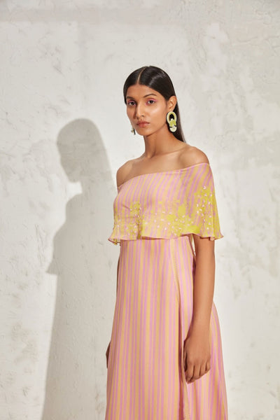 Namrata Joshipura Acadia Off Shoulder Dress indian designer online shopping melange singapore