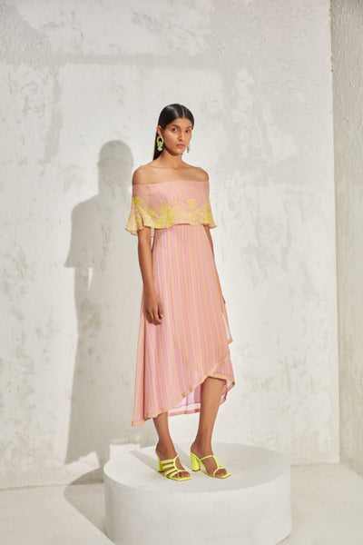 Namrata Joshipura Acadia Off Shoulder Dress indian designer online shopping melange singapore