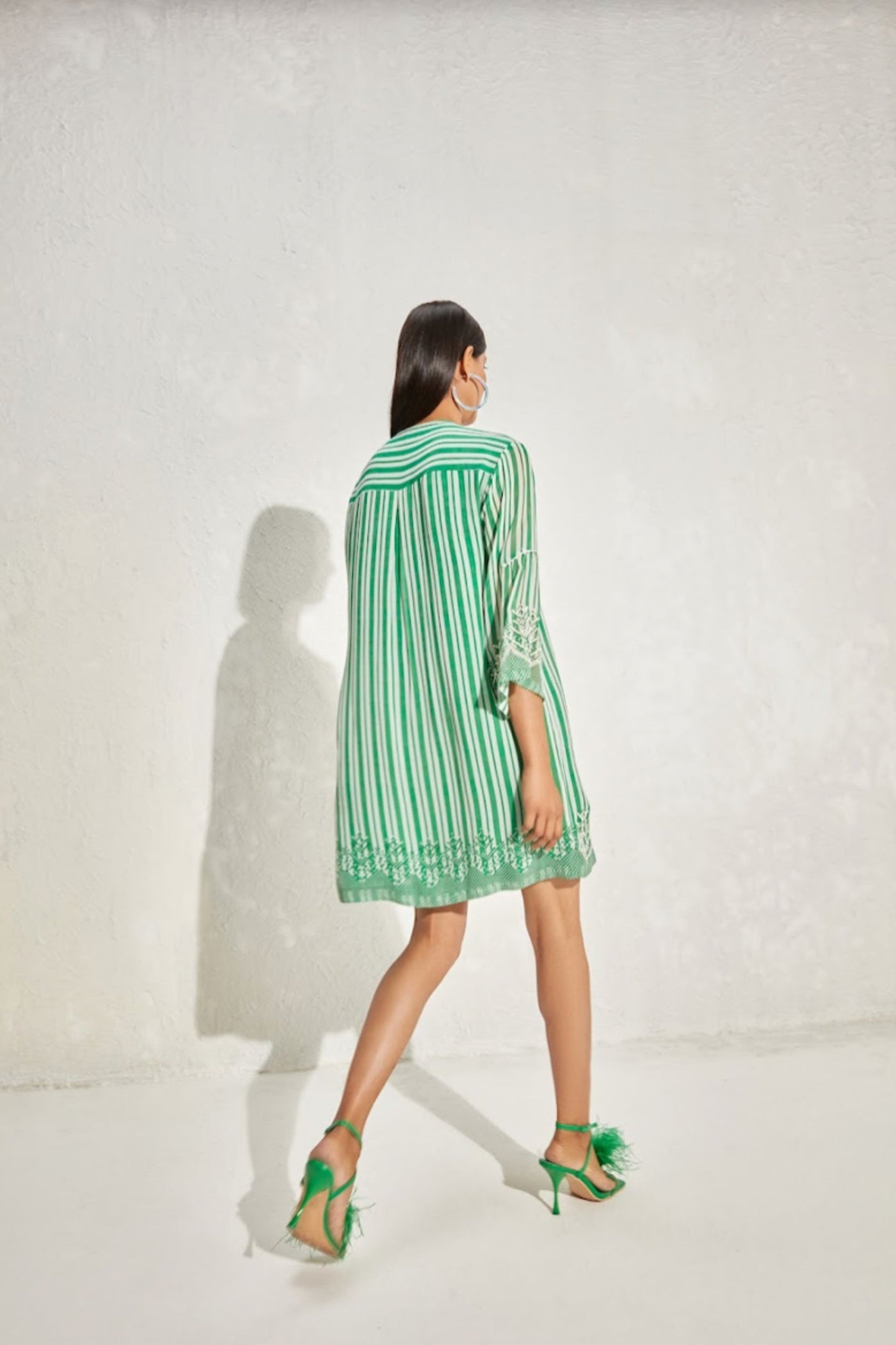 Namrata Joshipura Aster Stripes Shift Dress indian designer online shopping melange singapore