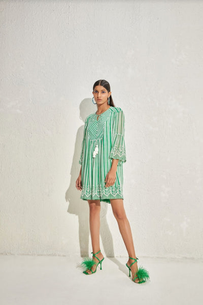 Namrata Joshipura Aster Stripes Shift Dress indian designer online shopping melange singapore