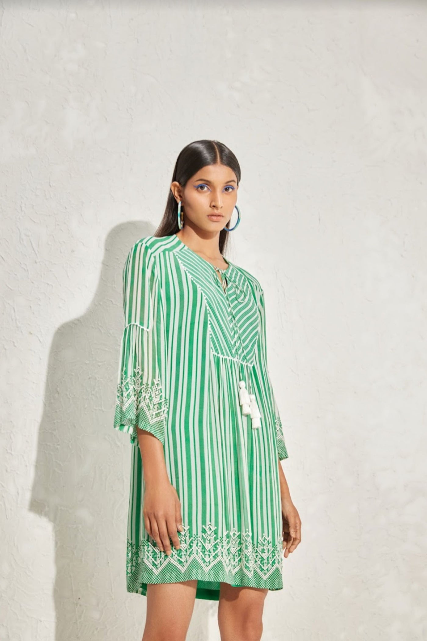 Namrata Joshipura Aster Stripes Shift Dress indian designer online shopping melange singapore