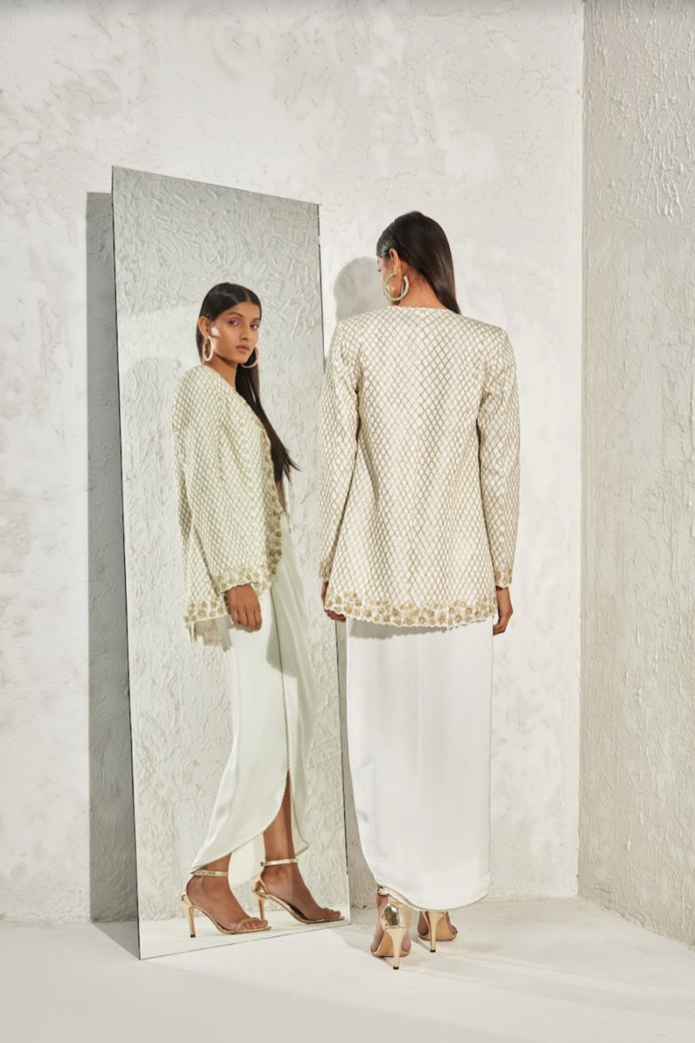 Namrata Joshipura Belladonna Jacket Skirt Set indian designer online shopping melange singapore