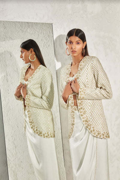 Namrata Joshipura Belladonna Jacket Skirt Set indian designer online shopping melange singapore