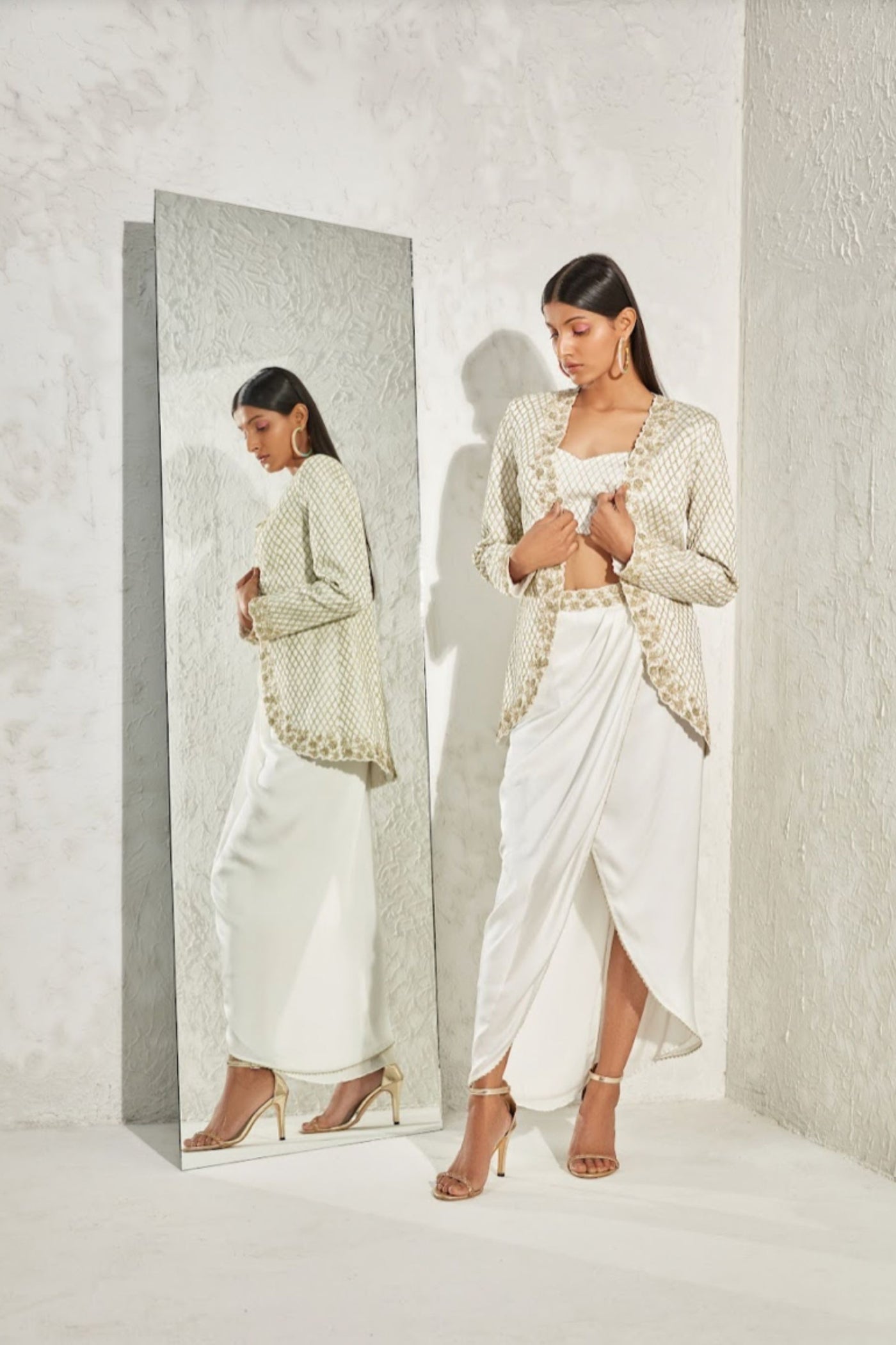 Namrata Joshipura Belladonna Jacket Skirt Set indian designer online shopping melange singapore