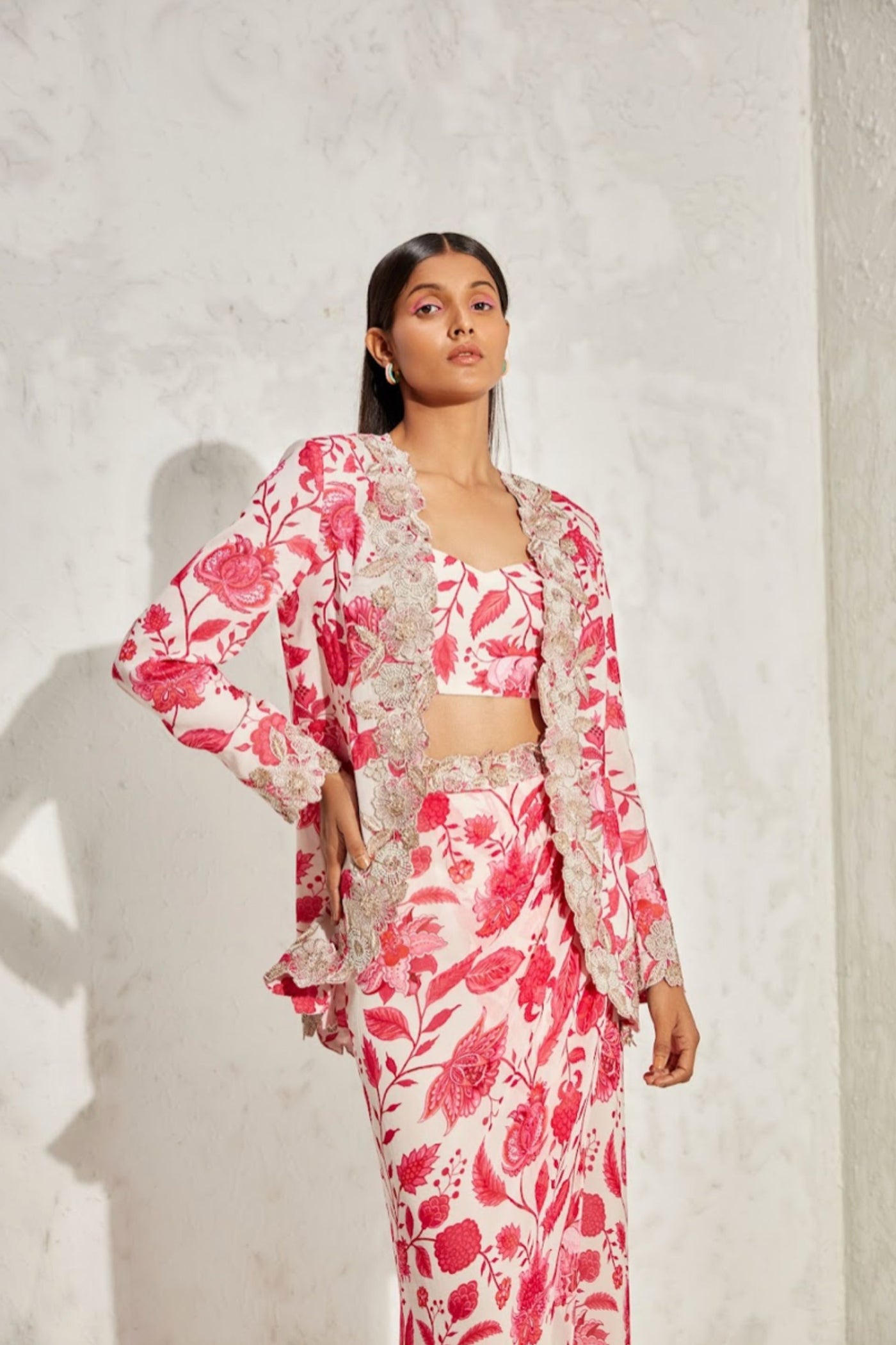 Namrata Joshipura Eden Jacket Skirt Set Indian designer online shopping melange singapore