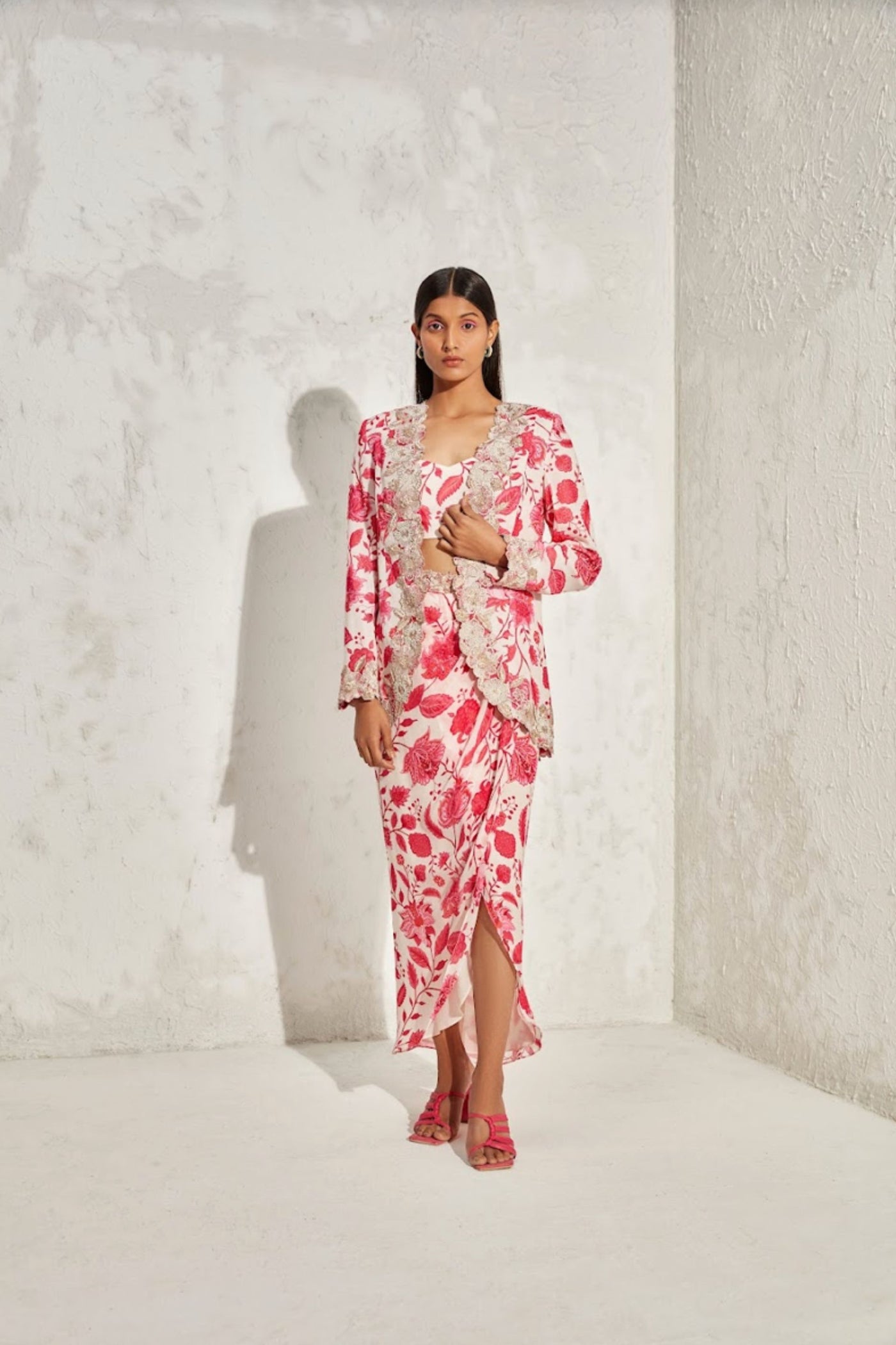Namrata Joshipura Eden Jacket Skirt Set Indian designer online shopping melange singapore