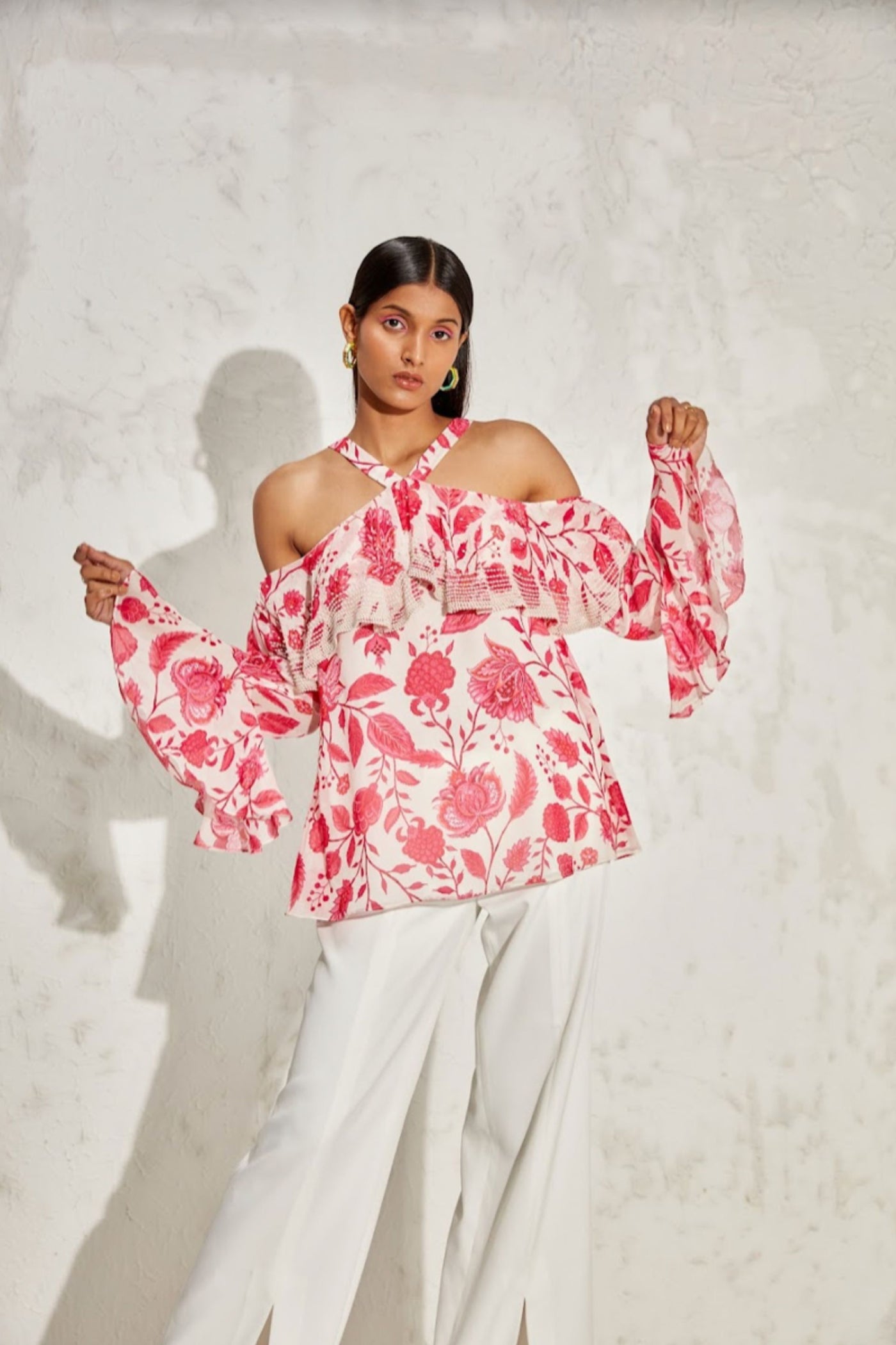 Namrata Joshipura Eden Off Shoulder Top Indian designer online shopping melange singapore