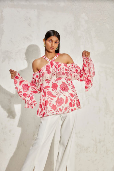 Namrata Joshipura Eden Off Shoulder Top Indian designer online shopping melange singapore