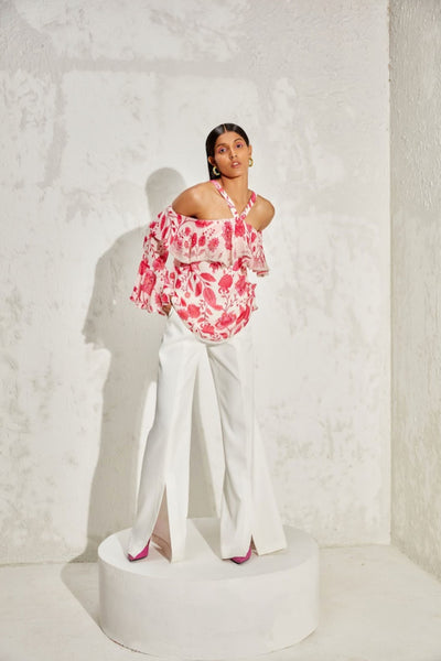 Namrata Joshipura Eden Off Shoulder Top Indian designer online shopping melange singapore