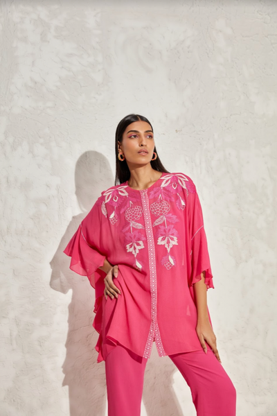 Namrata Joshipura Laurel Fril Sleeve Top indian designer online shopping melange singapore